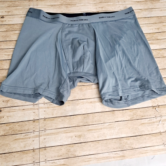 Pair Of Thieves Men's 3Pack Multi-color Blue/Gray Boxer Briefs Size Medium - Picture 11 of 13